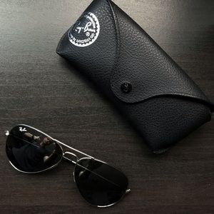 Ray Ban Aviators Reflective Silver Brand New